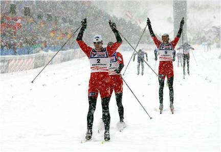 Cross Country Skiing Competition in Norway