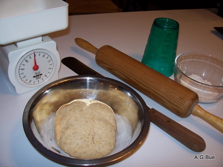 
making-oatmeal crackers